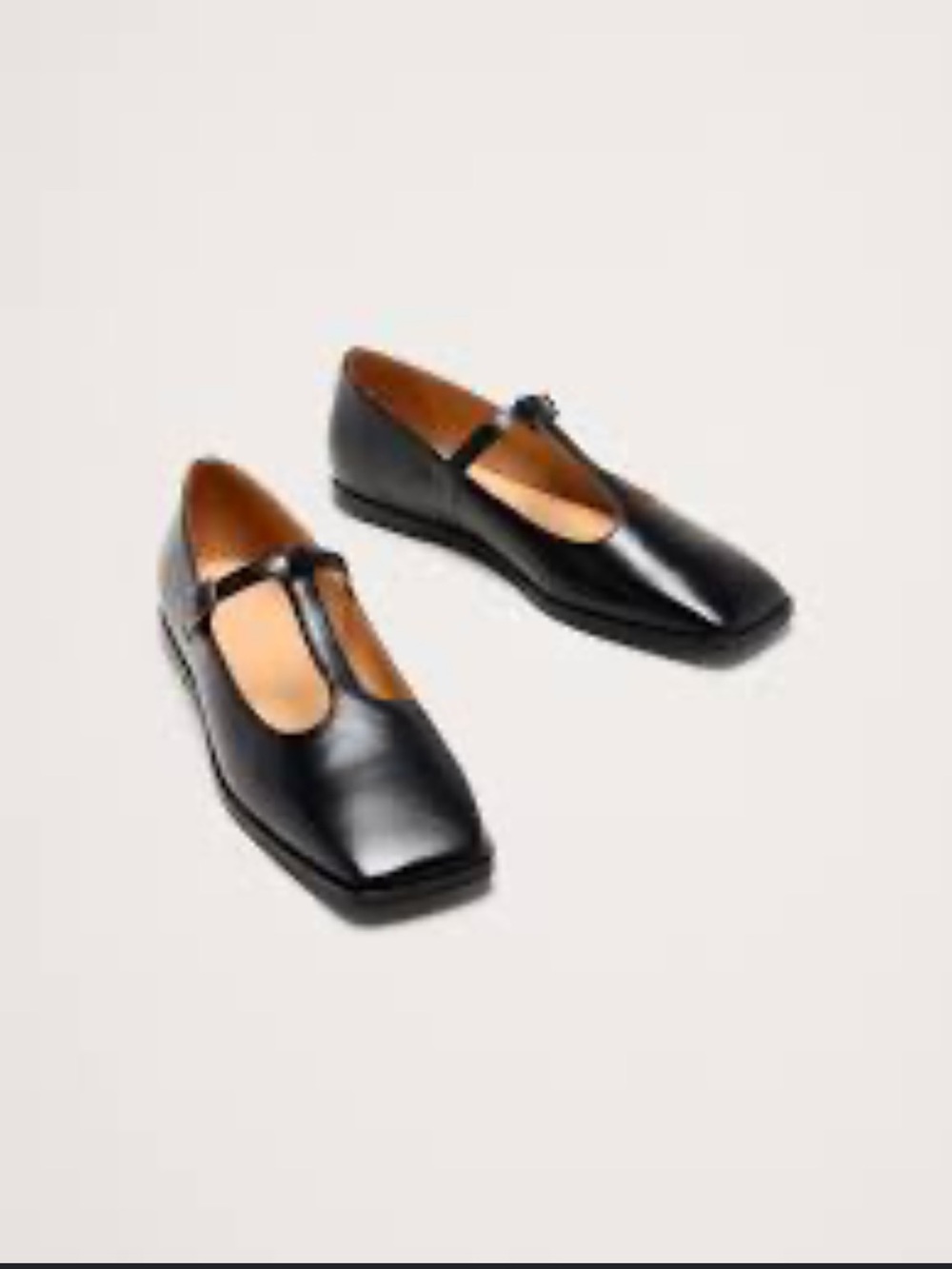 BANANA REPUBLIC SQUARE-TOE MARY JANE FLATS

Made in Portugal